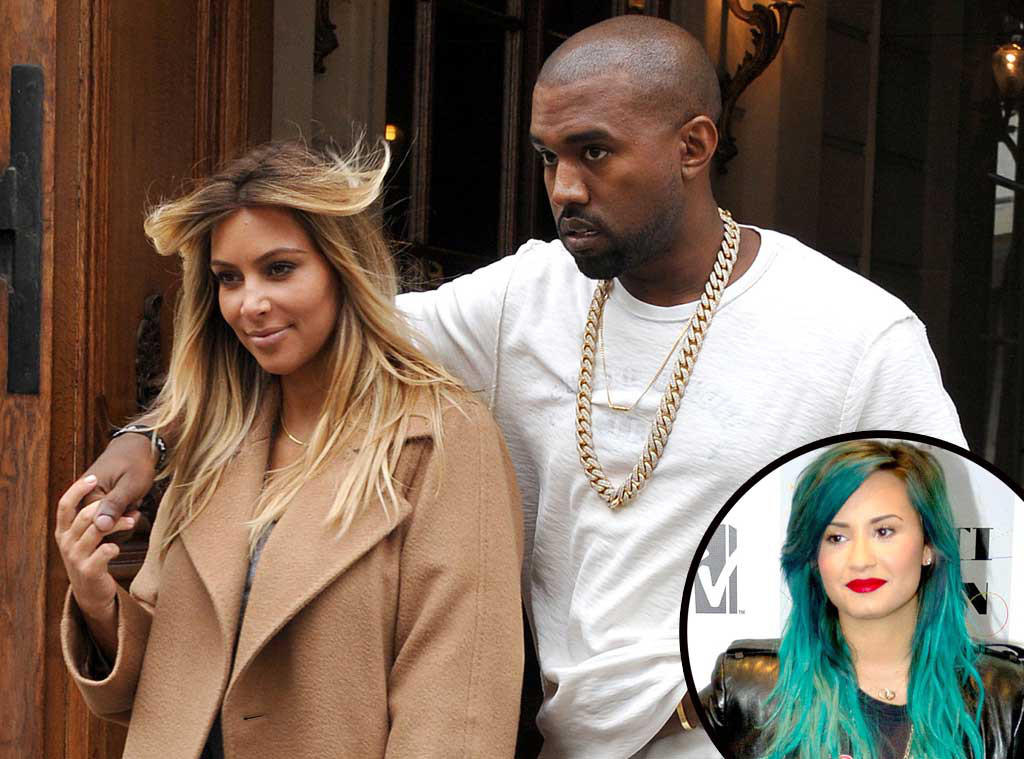 Kim Kardashian, Kanye West, Demi Lovato